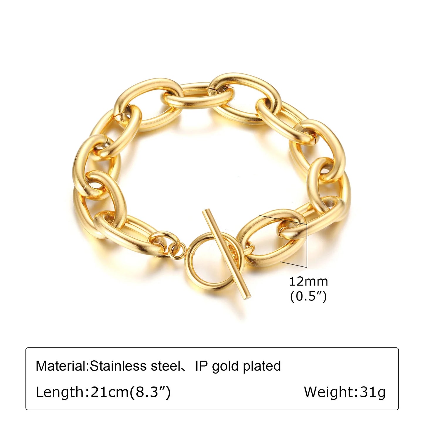Bracelet Chaîne Acier