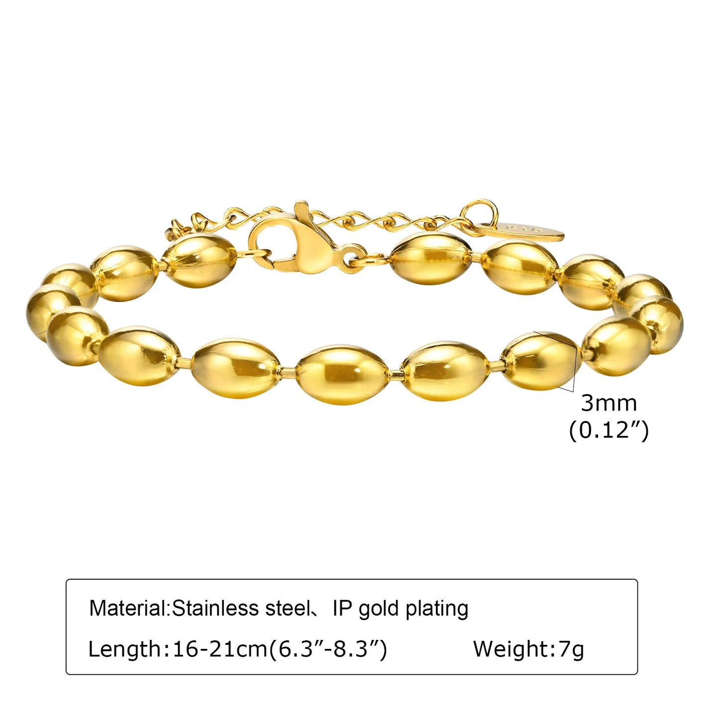 Bracelet Chaîne Acier