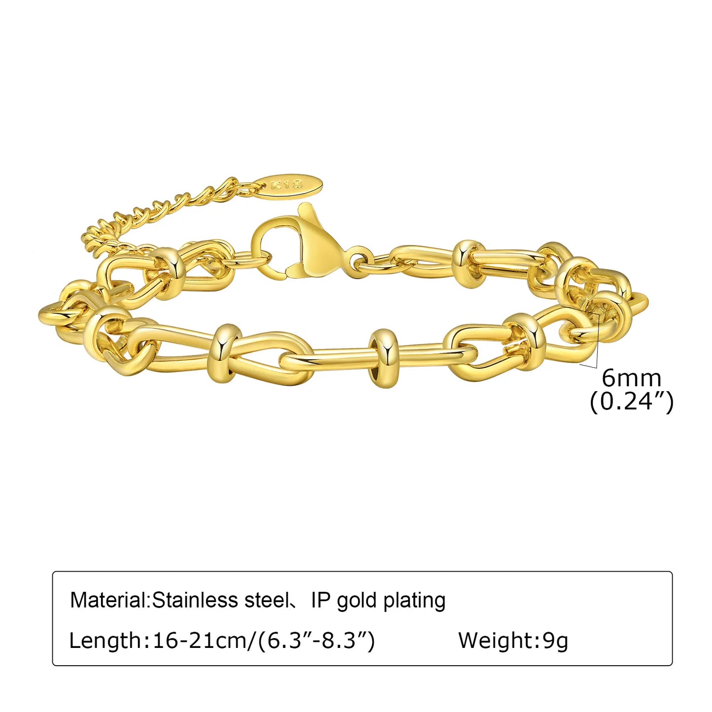 Bracelet Chaîne Acier