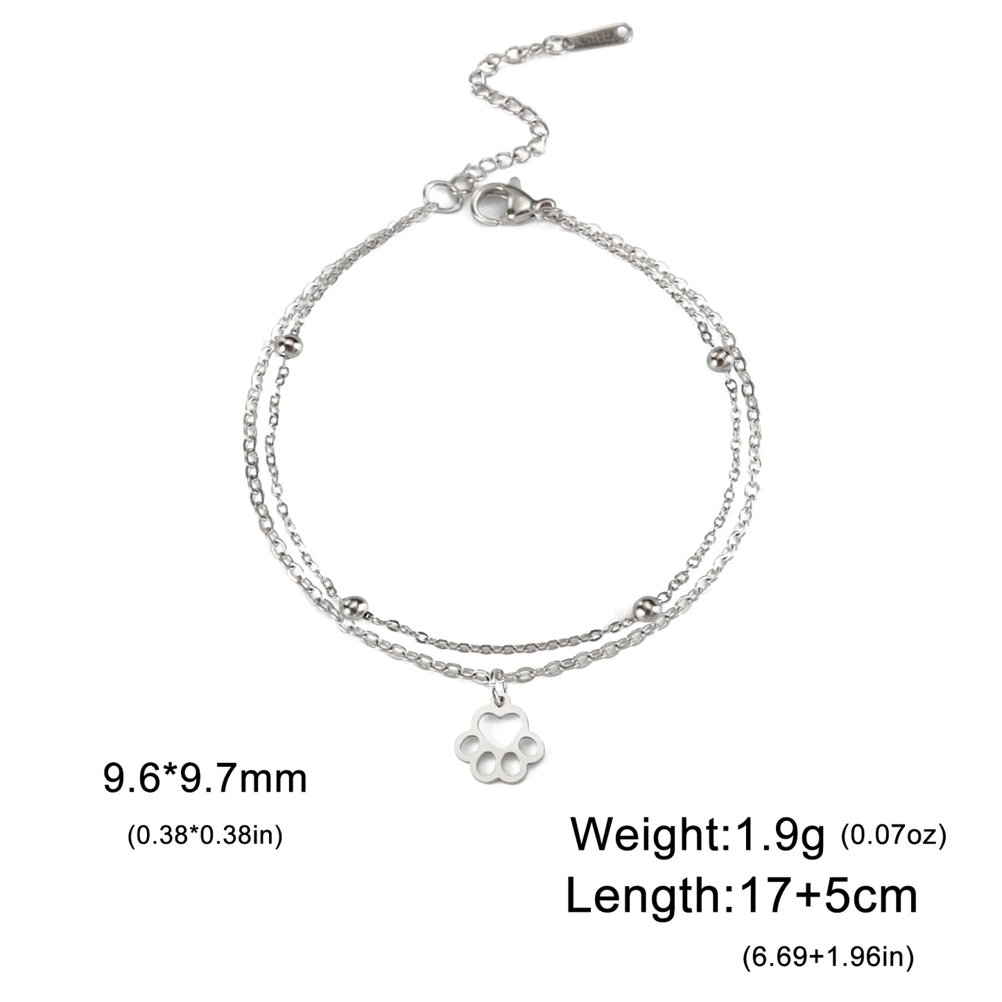 Bracelet Patte Inoxydable