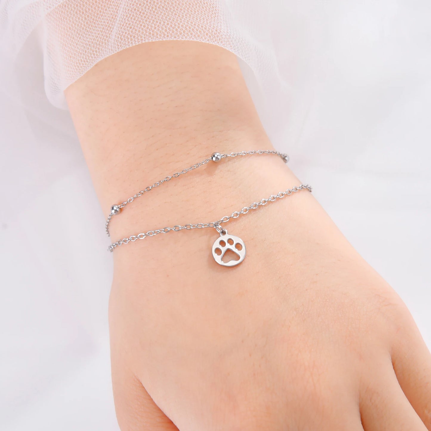 Bracelet Patte Inoxydable