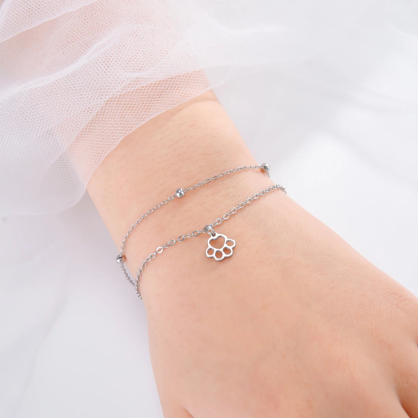 Bracelet Patte Inoxydable