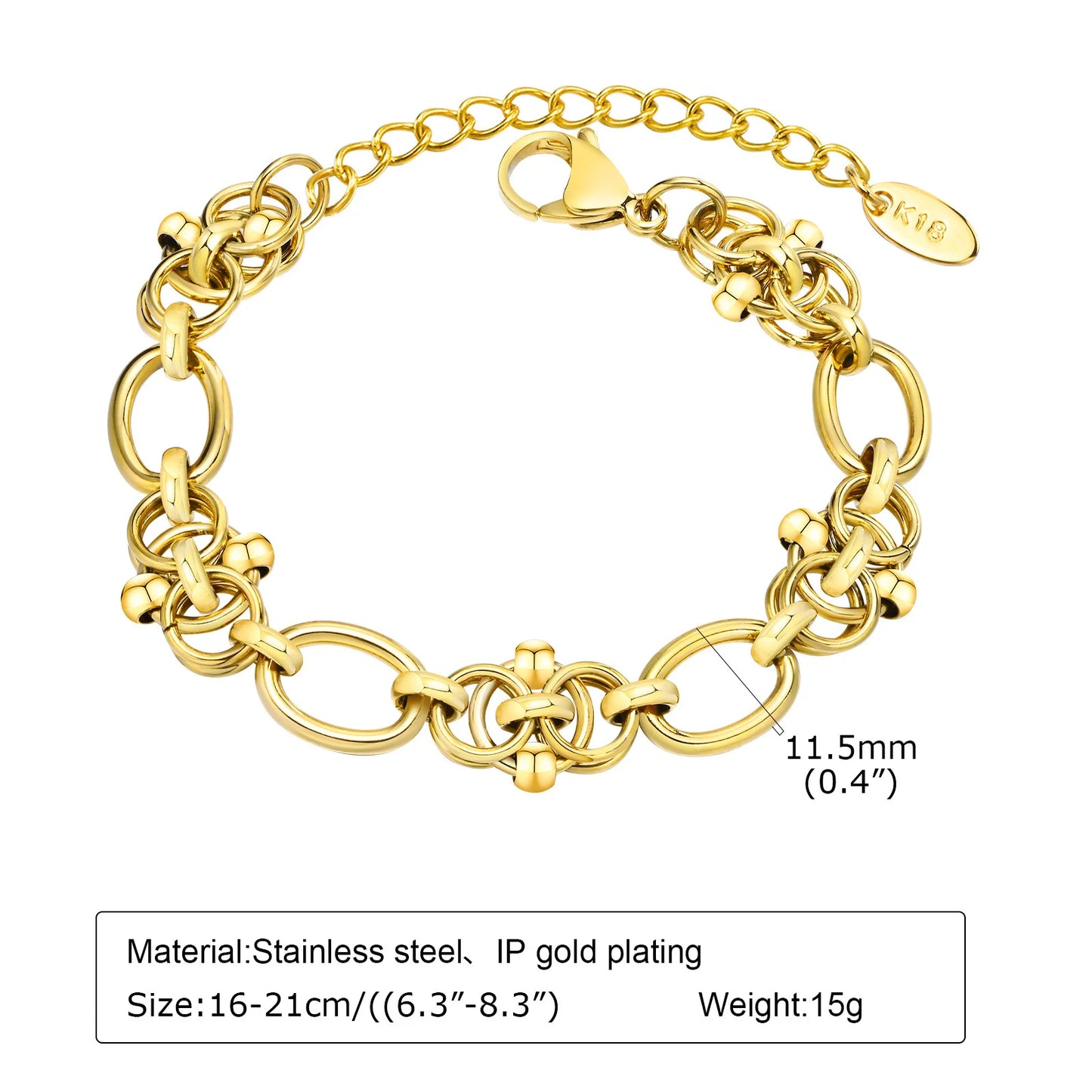 Bracelet Chaîne Acier