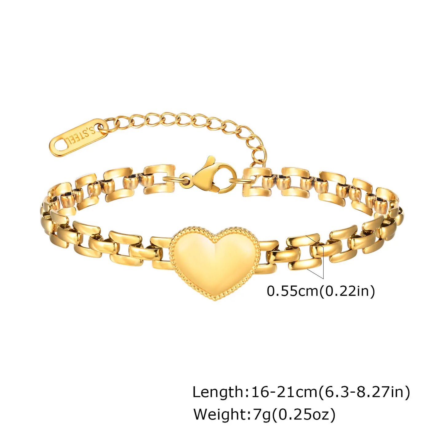 Bracelet Chaîne Acier
