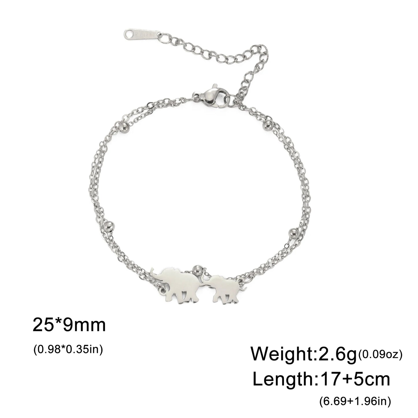 Bracelet Éléphant Acier