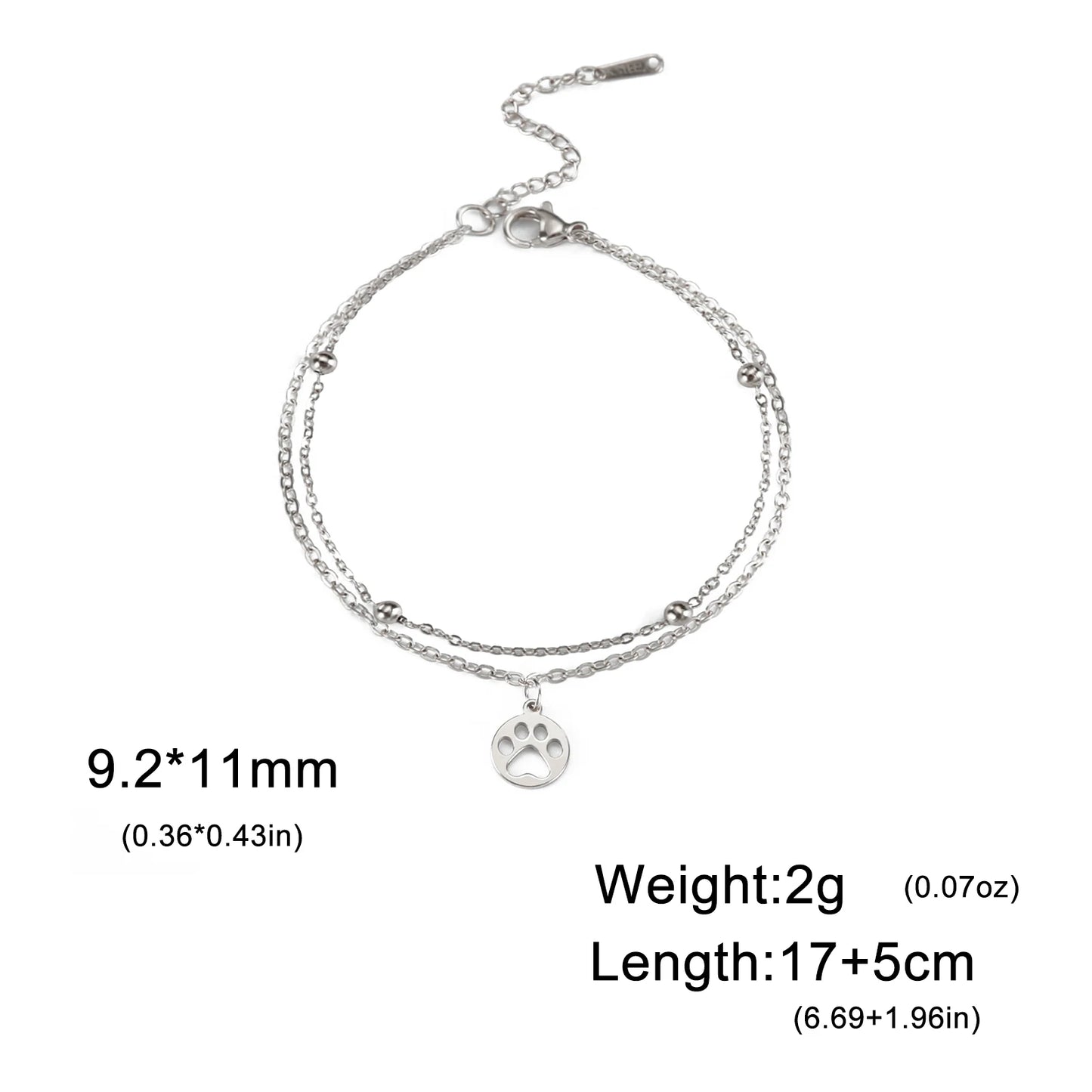 Bracelet Patte Inoxydable