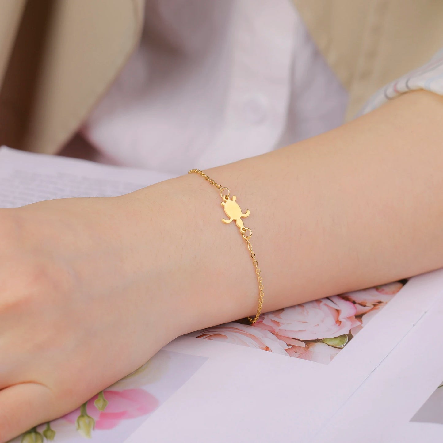 Bracelet Tortue Inoxydable