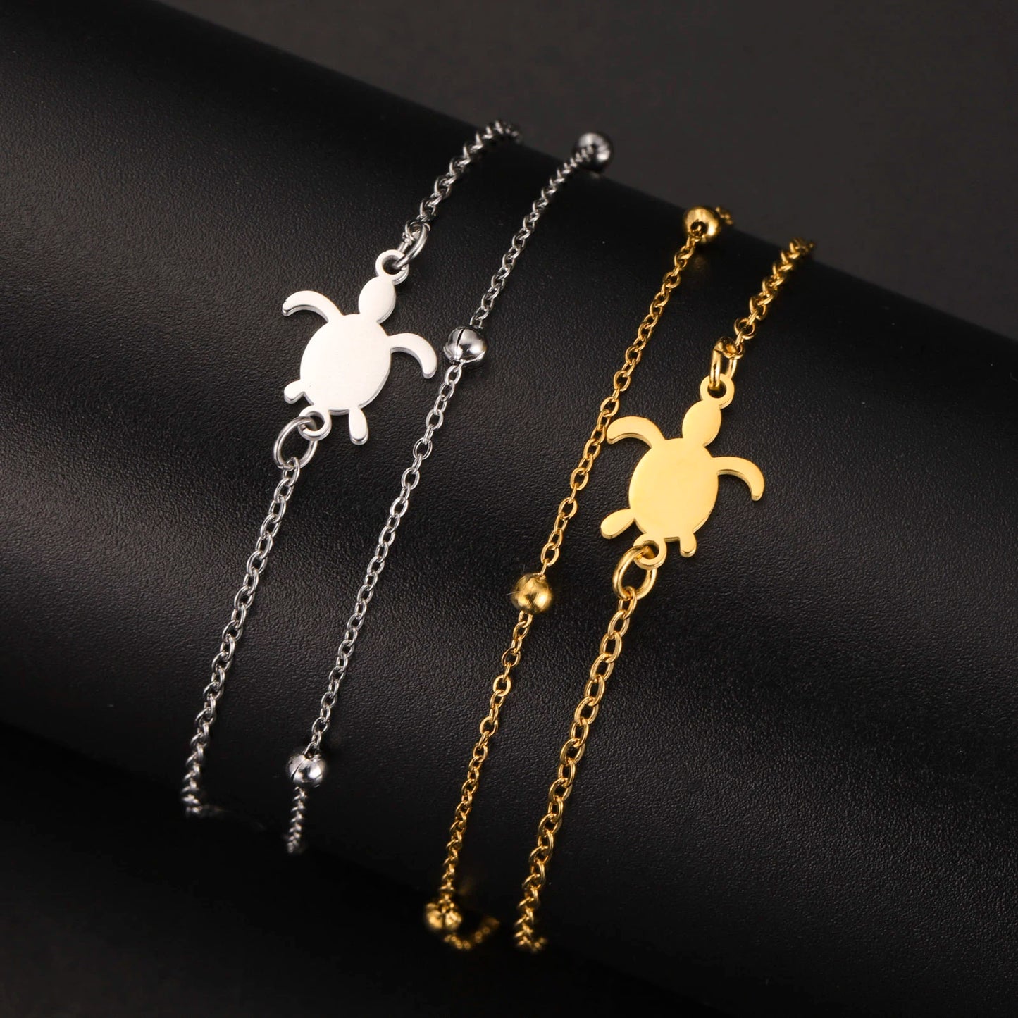 Bracelet Tortue Inoxydable