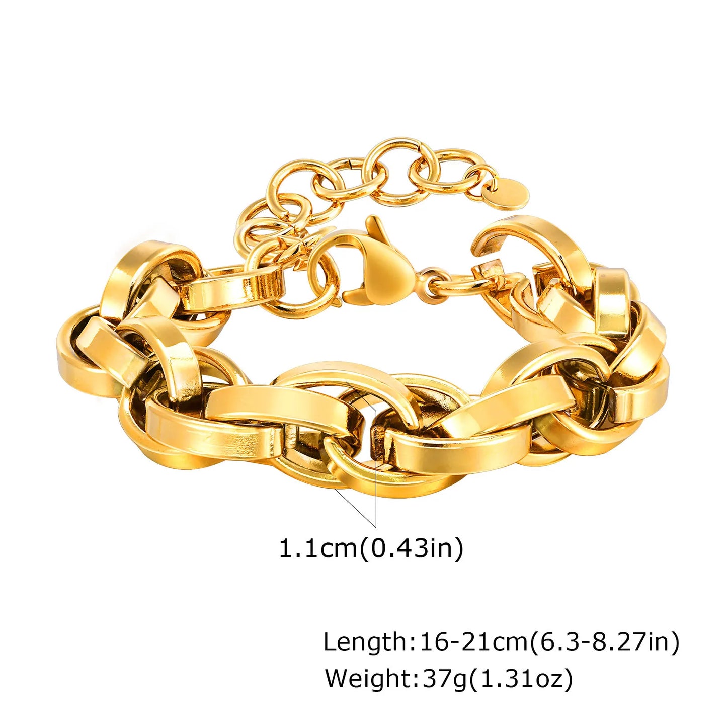 Bracelet Chaîne Acier