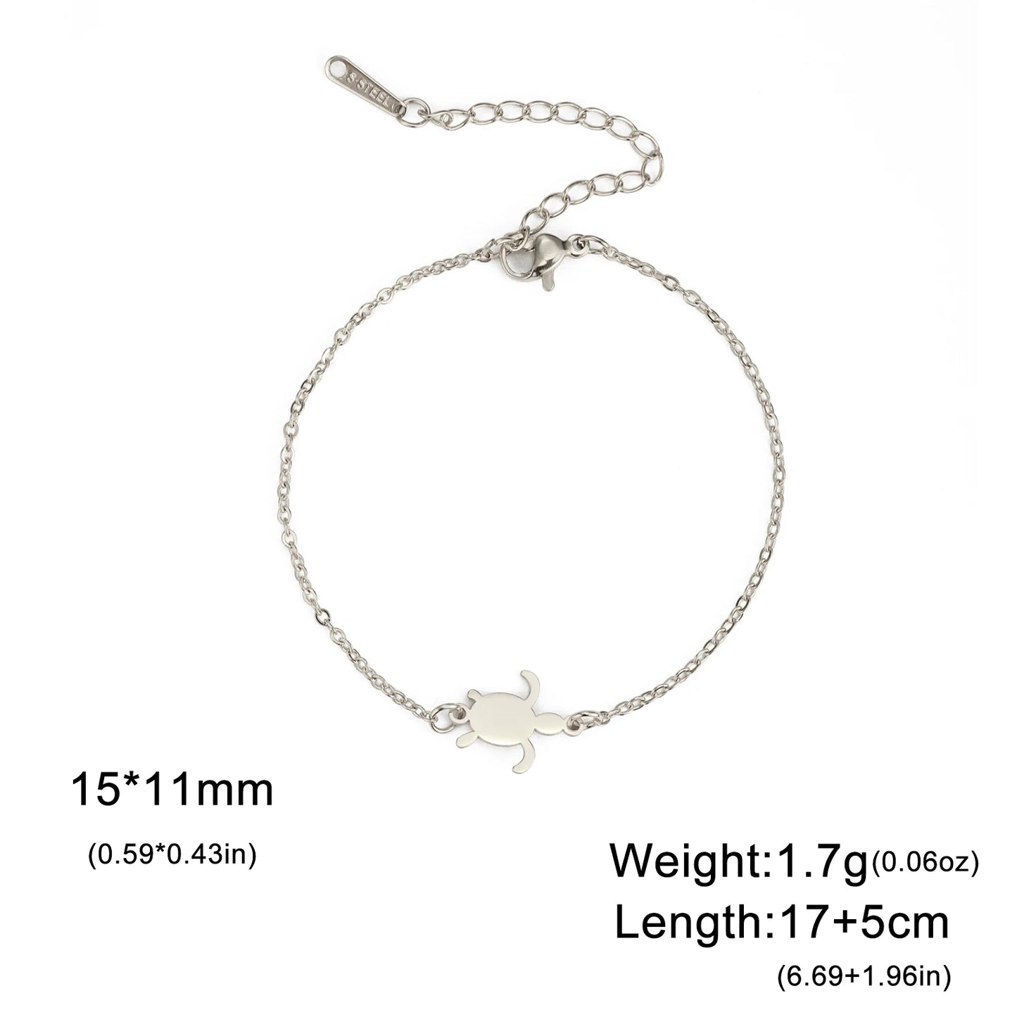 Bracelet Tortue Inoxydable