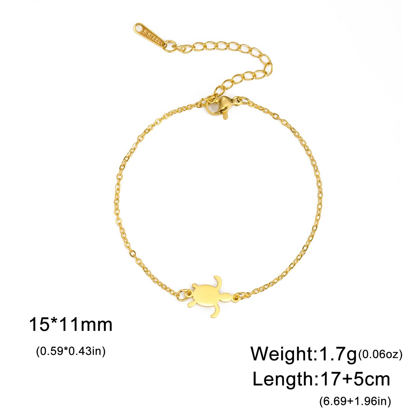 Bracelet Tortue Inoxydable