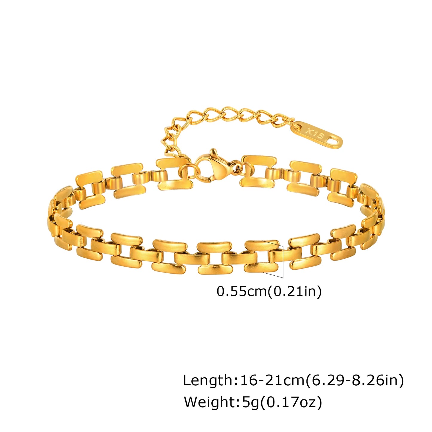 Bracelet Chaîne Acier